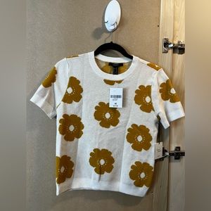 Forever 21 flower sweater top NWT
